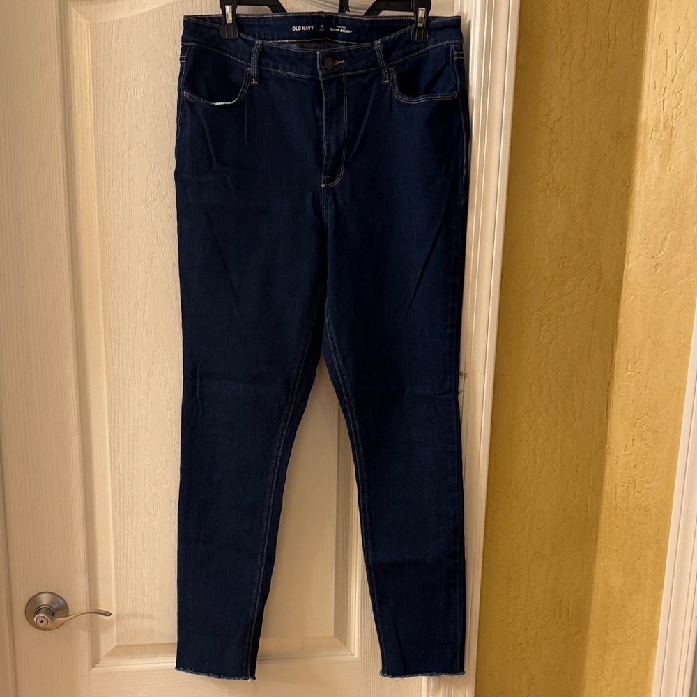Old Navy Women's Deep Indigo Skinny Jeans long
